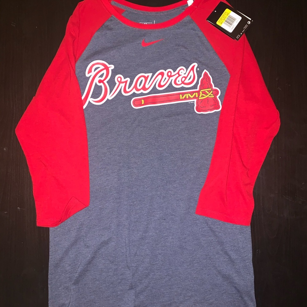 Atlanta Braves Nike 3/4 Sleeve Tee